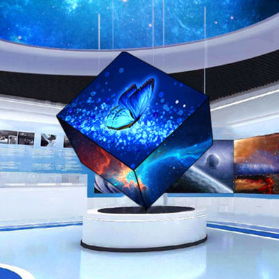Affichage LED de forme spéciale de haute précision / écran LED cube pour centre commercial