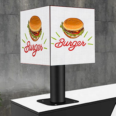 Affichage LED de forme spéciale de haute précision / écran LED cube pour centre commercial