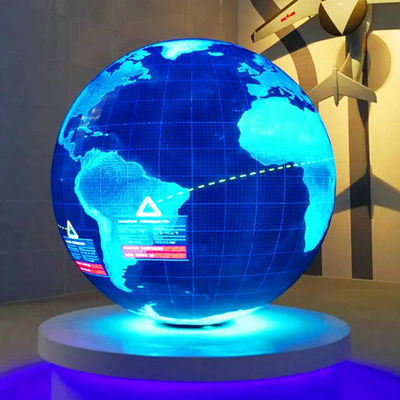 Écran LED sphérique imperméable à l'eau à couleur complète Personnalisé P3 Affichage LED extérieur