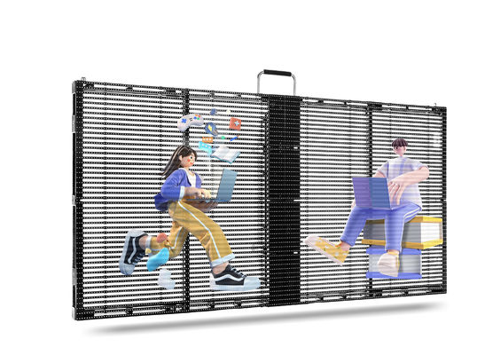500X1000mm PH5-10 Extérieur haute luminosité haute fréquence de rafraîchissement LED affichage transparent