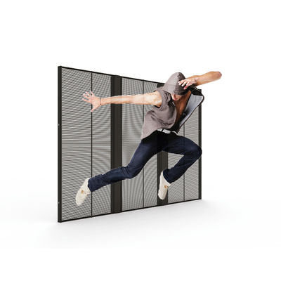 Armoire en aluminium à l'intérieur 1500*1000 PH3-7 Écran LED publicitaire transparent