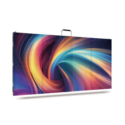 Écran LED transparent HT 500*1000 mode multi-installation 3D Paroi vidéo transparent
