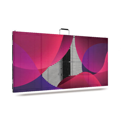 Écran LED transparent sans couture à couleur complète extérieure avec grand angle de vision