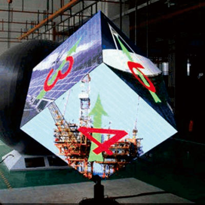 Display d'écran LED personnalisé à cylindre hexagonal à couleur complète