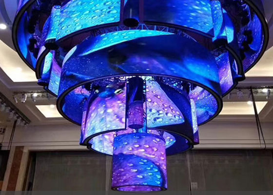 Écran d'affichage LED flexible à haute luminosité, peut être plié jusqu'à 180°, peut être épissé à volonté