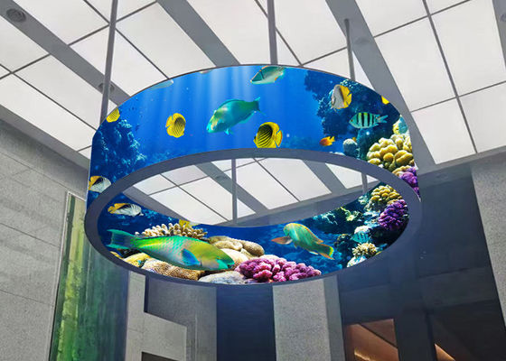 L'écran flexible à LED peut être plié à 140° pour répondre à diverses formes telles que cylindre, arc intérieur, spirale, etc.