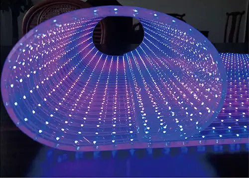 Écran à film cristallin LED haute définition personnalisé Écran grand écran transparent intérieur
