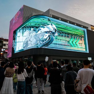 Écran LED 3D à faible consommation étanche à l'eau pour l'extérieur personnalisé