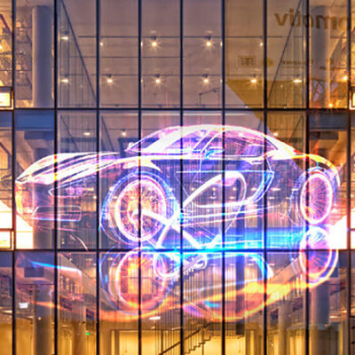 Affichage à écran LED transparent à haute luminosité IP65 Affichage extérieur par mur LED