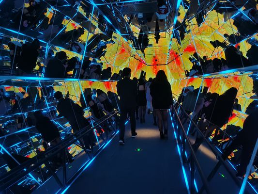 Panneau d'affichage LED transparent à haute luminosité en alliage d'aluminium