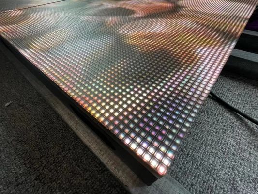 Panneaux de sol LED interactifs CE, carreaux de sol de danse éclairés LED 500 mm * 500 mm