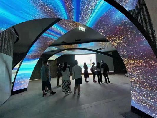 Écran LED grand écran flexible écran mural vidéo courbé haute luminosité