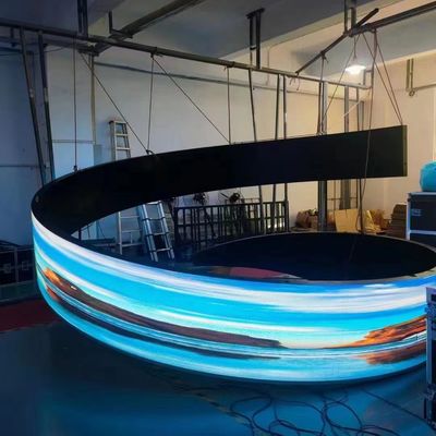 Écran d'affichage à LED à étape HMT-SA-P2.5 Écran extérieur à LED à couleur courbe