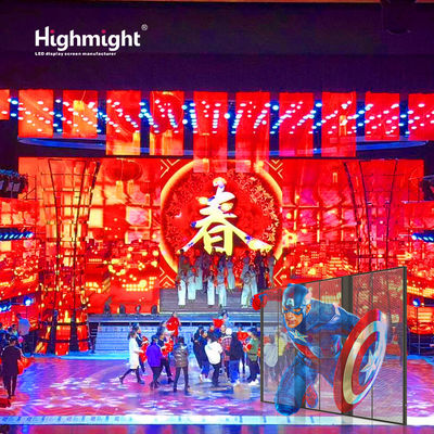 Tra-B 15-15 écran LED transparent pour intérieur, écran publicitaire 3D, double entretien
