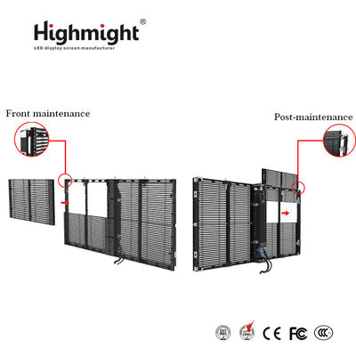 Écran d'affichage LED transparent à haute luminosité