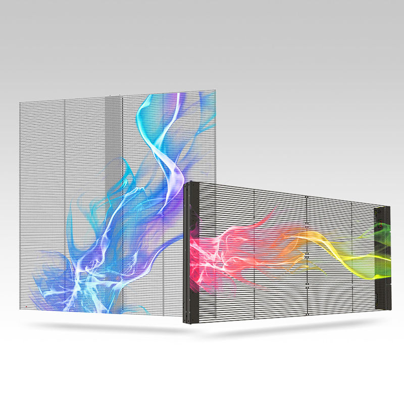 Panneau d'affichage LED transparent à haute luminosité en alliage d'aluminium