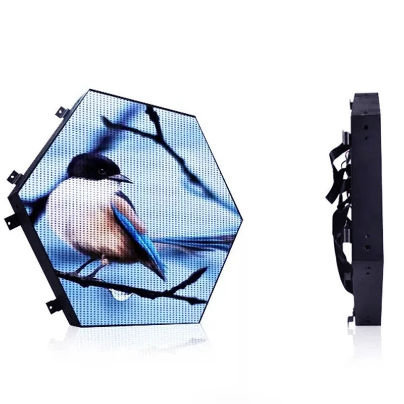 Affichage à LED hexagonal résistant à l'eau à couleur complète Affichage vidéo LED personnalisé à l'intérieur