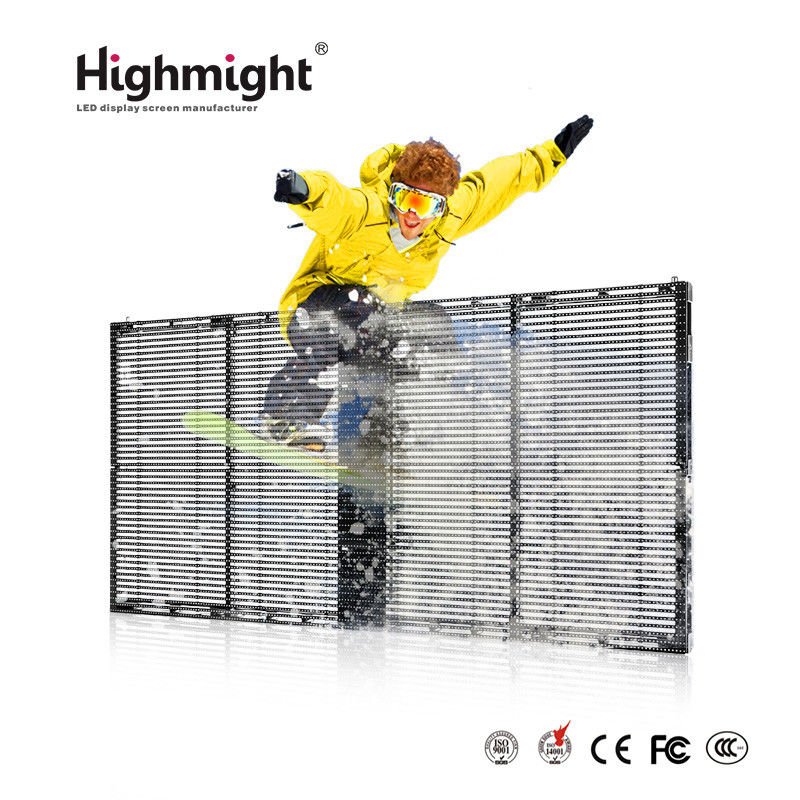 Écran d'affichage LED transparent à haute luminosité